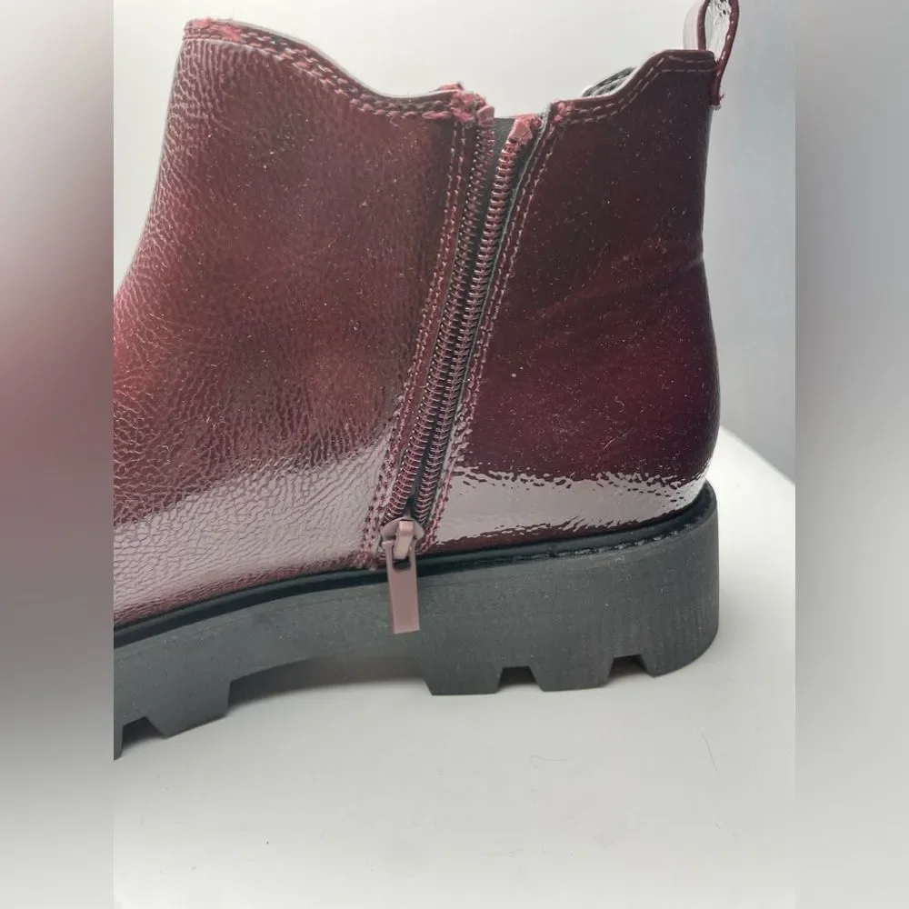 VGUC - Franco Sarto Women's Balinbooty Ankle Boot, Sz 11, Burgundy - Picture 7 of 9